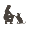 owner with pet